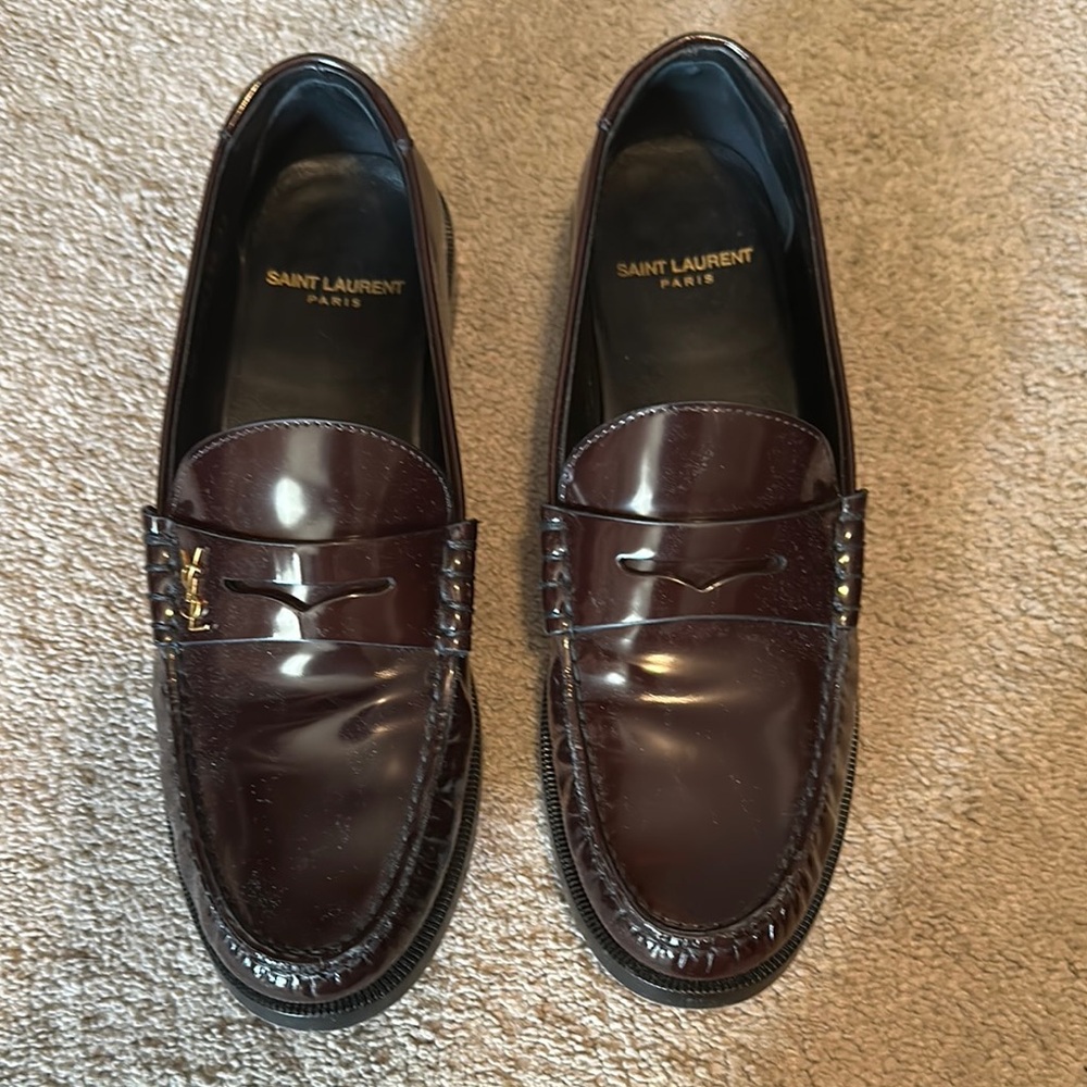 Saint Laurent Cordovan Red Le Loafer- SOLD OUT color